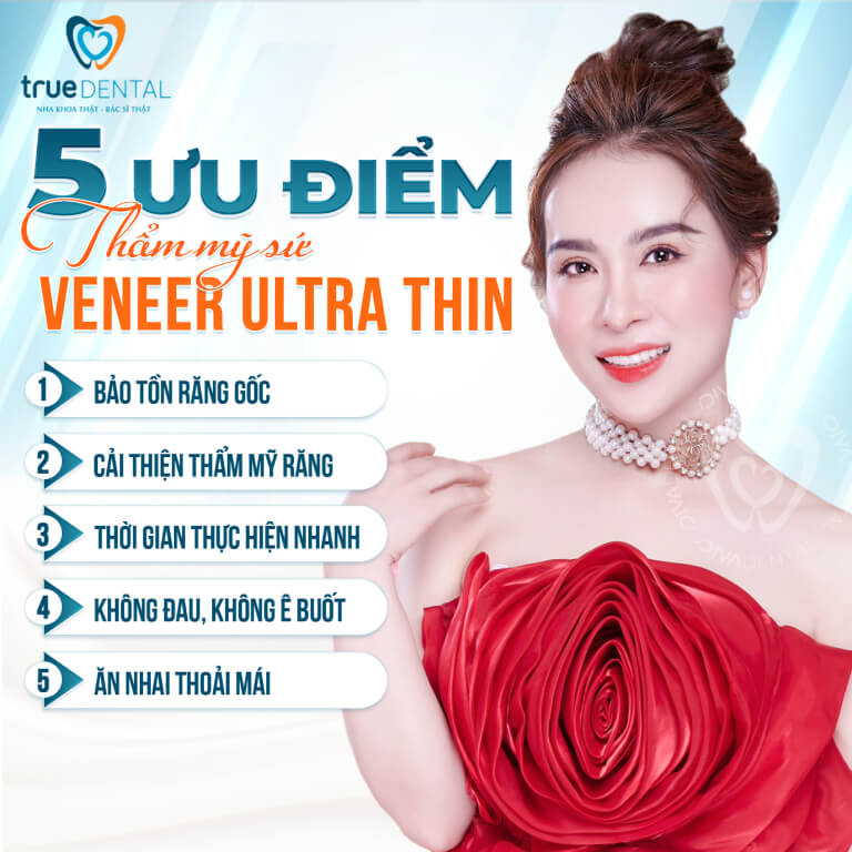 5 ĐẶC QUYỀN KHI CHỌN LÀM DỊCH VỤ THẨM MỸ SỨ VENEER ULTRA THIN TẠI TRUE DENTAL 1 Thẩm mỹ răng sứ Veneer Ultra Thin là gì?