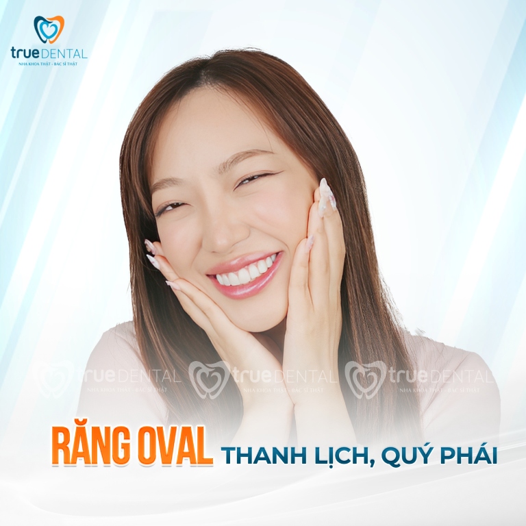 TOP 3 DÁNG RĂNG SỨ VENEER ĐẸP ĐƯỢC ƯA CHUỘNG NHẤT HIỆN NAY 2 Răng oval là một trong những dáng răng sứ đẹp