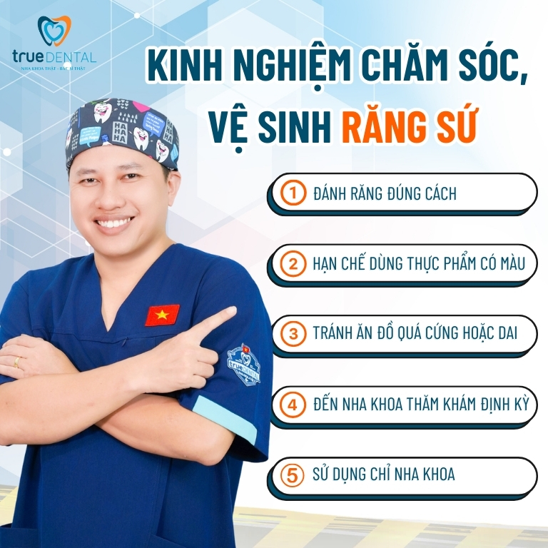 TỔNG HỢP NHỮNG KINH NGHIỆM DÁN SỨ VENEER MÀ BẠN NÊN BIẾT 5 Kinh nghiệm chăm sóc, vệ sinh răng sứ Veneer