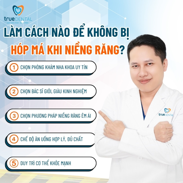 BỊ HÓP MÁ, HÓP THÁI DƯƠNG KHI NIỀNG RĂNG: NGUYÊN NHÂN VÀ CÁCH KHẮC PHỤC 3 Làm cách nào để không bị hóp má khi niềng răng?