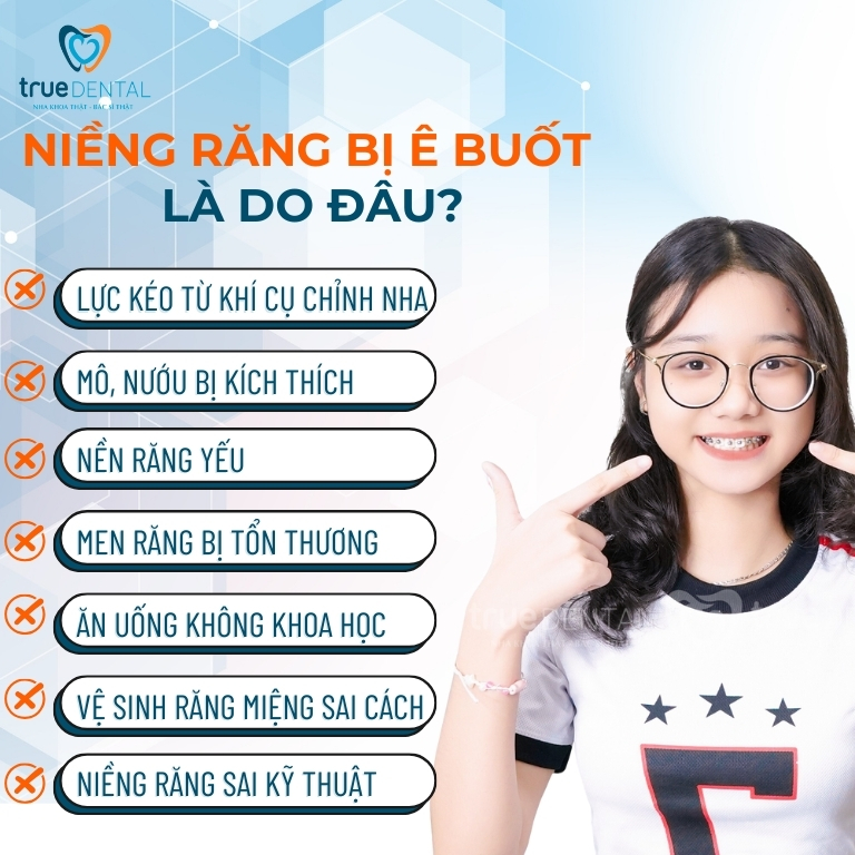 NIỀNG RĂNG BỊ Ê BUỐT CÓ SAO KHÔNG? CÁCH GIẢM Ê RĂNG HIỆU QUẢ 2 Niềng răng bị ê buốt là do đâu
