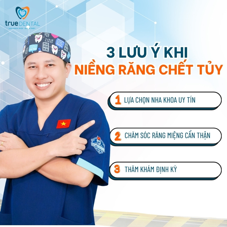 Răng chết tủy có niềng được không? Giải đáp từ bác sĩ 3 Lưu ý khi niềng răng chết tủy
