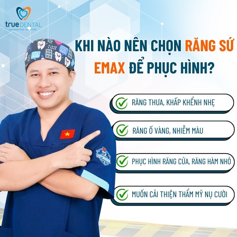 RĂNG SỨ EMAX LÀ GÌ? ƯU ĐIỂM VÀ NHỮNG ĐIỀU BẠN CẦN BIẾT 5 Khi nào nên chọn răng sứ Emax để phục hình?