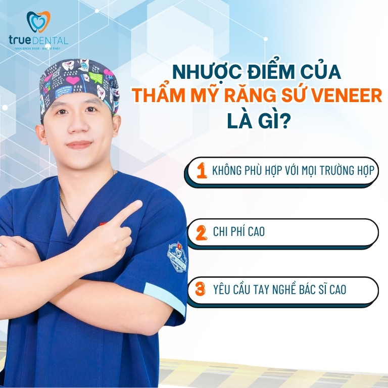 THẨM MỸ RĂNG SỨ VENEER CÓ TỐT KHÔNG? ƯU VÀ NHƯỢC ĐIỂM BẠN CẦN BIẾT 3 Nhược điểm của thẩm mỹ răng sứ Veneer