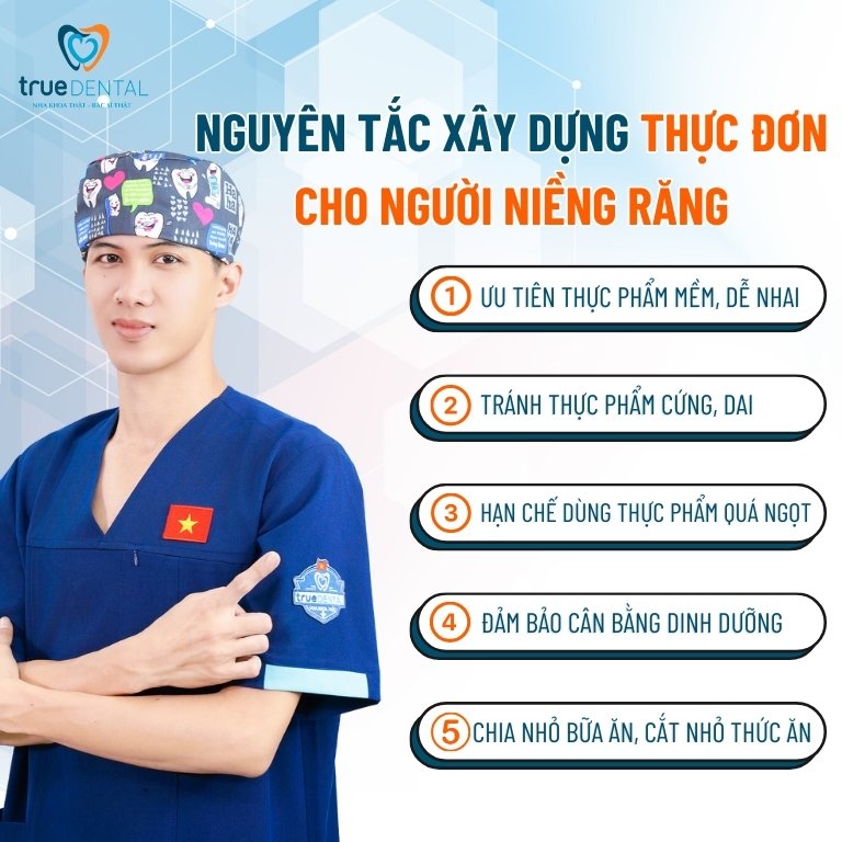 GỢI Ý THỰC ĐƠN 7 NGÀY CHO NGƯỜI NIỀNG RĂNG DỄ ĂN, KHOA HỌC 2 Nguyên tắc xây dựng thực đơn cho người niềng răng