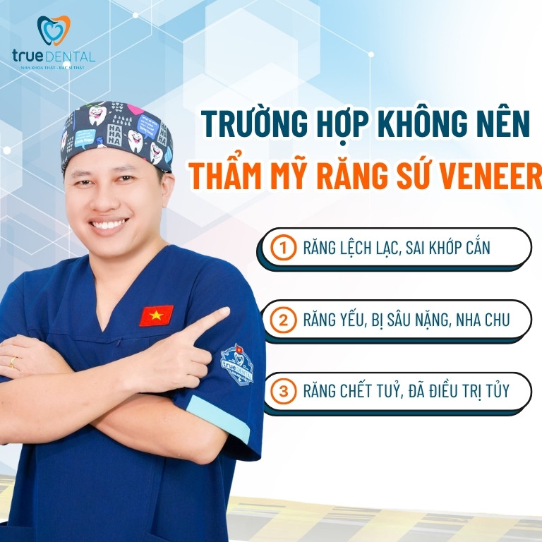 CÓ NÊN THẨM MỸ RĂNG SỨ VENEER HAY KHÔNG? NHỮNG TRƯỜNG HỢP NÊN VÀ KHÔNG NÊN 5 Trường hợp không nên thẩm mỹ răng sứ Veneer