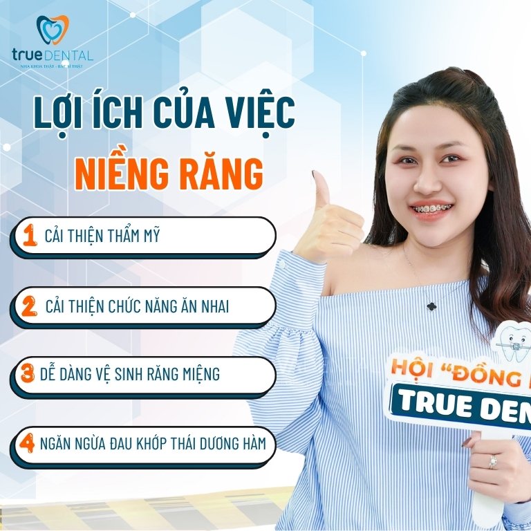 CÓ NÊN NIỀNG RĂNG KHÔNG? LỢI ÍCH VÀ TÁC HẠI CẦN BIẾT 3 Lợi ích của việc niềng răng