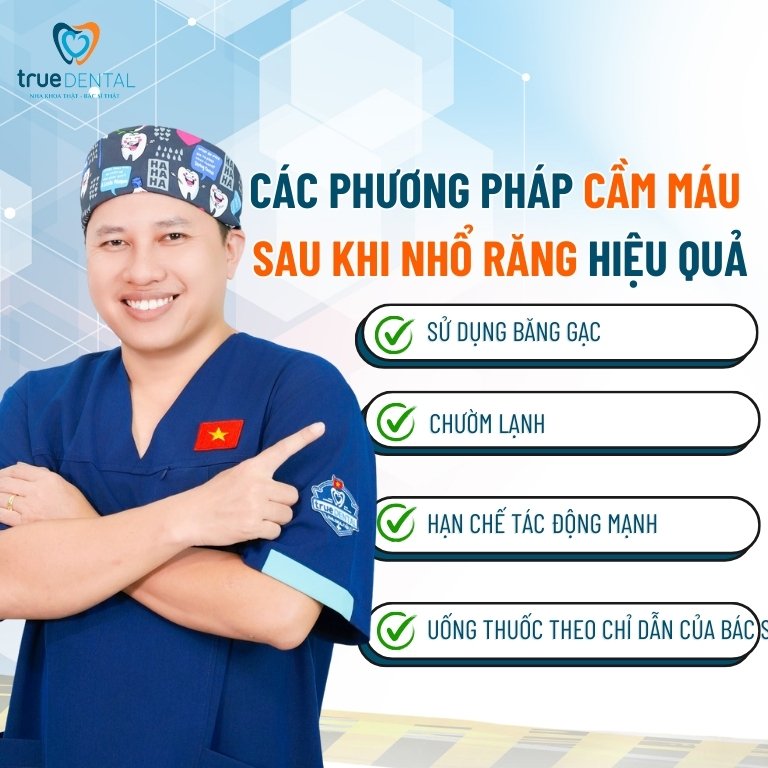 HƯỚNG DẪN CÁCH CẦM MÁU SAU KHI NHỔ RĂNG HIỆU QUẢ 2 4 phương pháp cầm máu sau khi nhổ răng hiệu quả