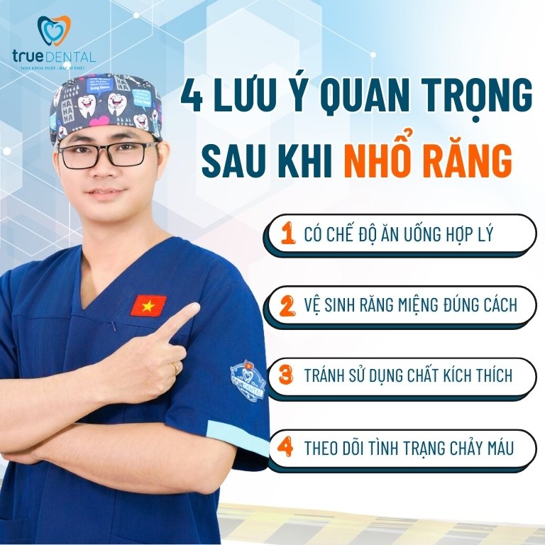 HƯỚNG DẪN CÁCH CẦM MÁU SAU KHI NHỔ RĂNG HIỆU QUẢ 3 Những lưu ý quan trọng sau khi nhổ răng