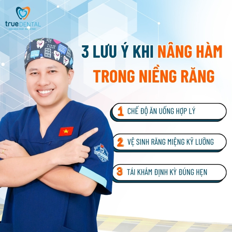 NÂNG HÀM KHI NIỀNG RĂNG CÓ TÁC DỤNG GÌ? CÓ ĐAU KHÔNG? 5 3 điều cần lưu ý sau khi nâng hàm niềng răng