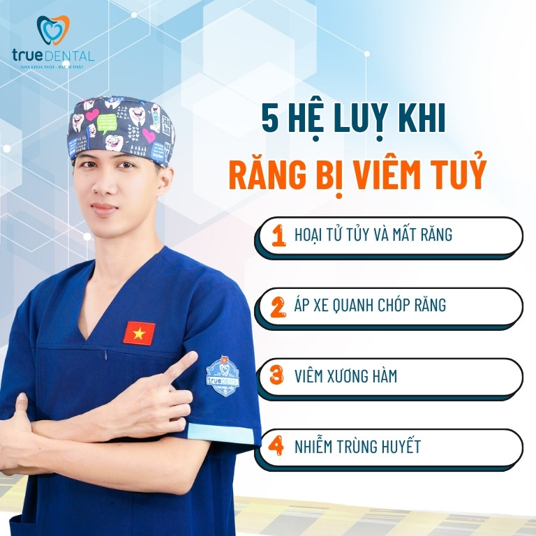 Viêm tủy răng: Dấu hiệu, nguyên nhân, cách phòng ngừa 4 Viêm tủy răng có nguy hiểm không?