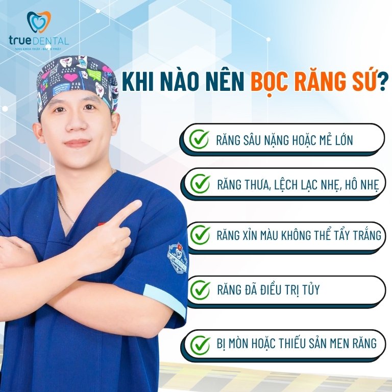 Bọc răng sứ là gì? Giá bọc răng sứ, quy trình thực hiện 2 Khi nào nên bọc răng sứ?