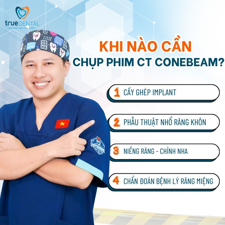 CHỤP PHIM CT CONEBEAM LÀ GÌ? KHI NÀO CẦN THỰC HIỆN 3 Khi nào cần thực hiện chụp phim CT ConeBeam?
