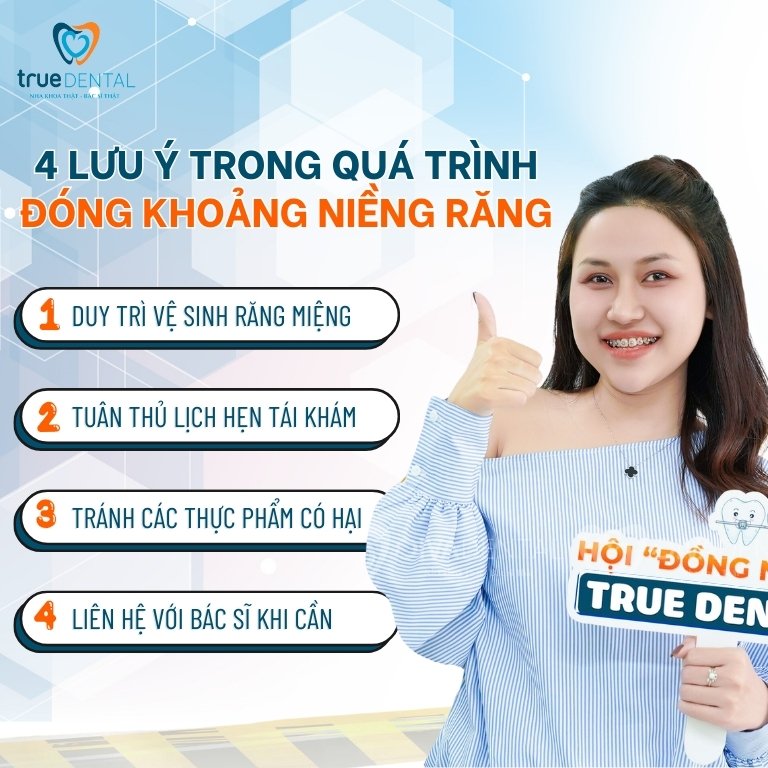 ĐÓNG KHOẢNG TRONG NIỀNG RĂNG LÀ GÌ? DIỄN RA THẾ NÀO? MẤT BAO LÂU? 5 Những lưu ý trong quá trình đóng khoảng niềng răng