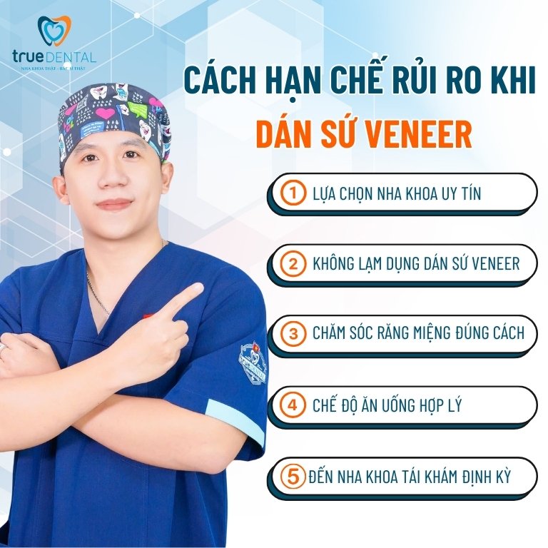 Cách hạn chế rủi ro khi dán sứ veneer
