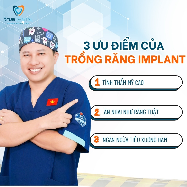 Trồng răng Implant là gì? Những điều cần biết, giá bao nhiêu 6 Ưu điểm của trồng răng Implant