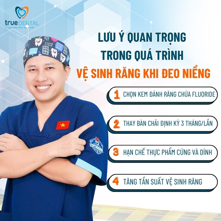 HƯỚNG DẪN VỆ SINH RĂNG KHI ĐEO NIỀNG BẠN CẦN BIẾT 7 4 Lưu ý quan trọng trong quá trình vệ sinh răng khi đeo niềng