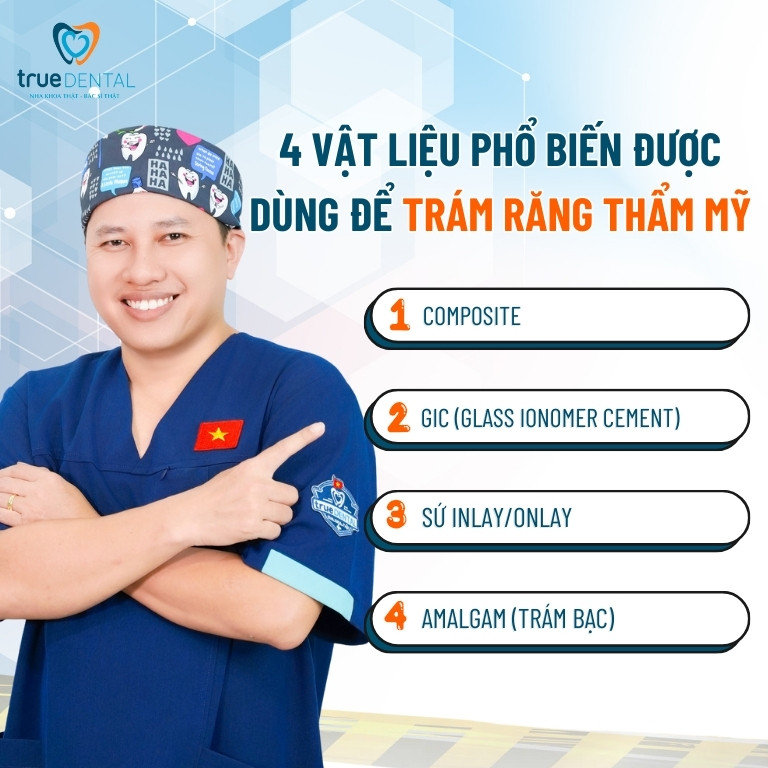 Trám răng thẩm mỹ: Quy trình, chi phí và những điều cần biết 2 Vật liệu sử dụng để trám răng thẩm mỹ