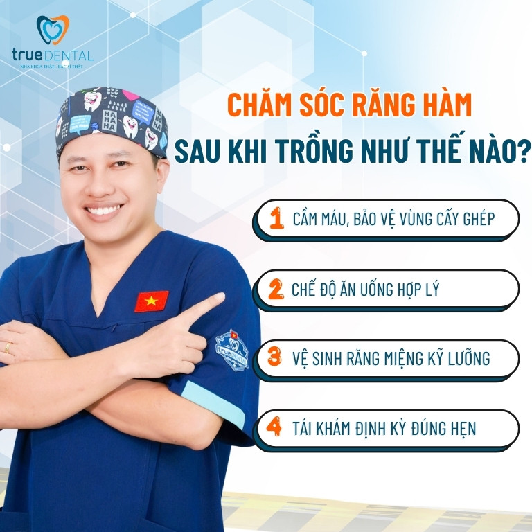 Trồng răng hàm giá bao nhiêu tiền? Phương pháp nào hiệu quả 7 Chăm sóc răng hàm sau khi trồng như thế nào?