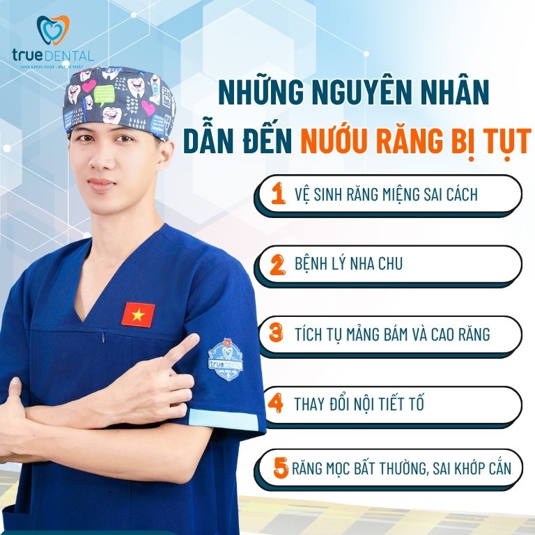 Tụt nướu răng là gì? Nguyên nhân và cách điều trị 2 Những nguyên nhân dẫn đến nướu răng bị tụt