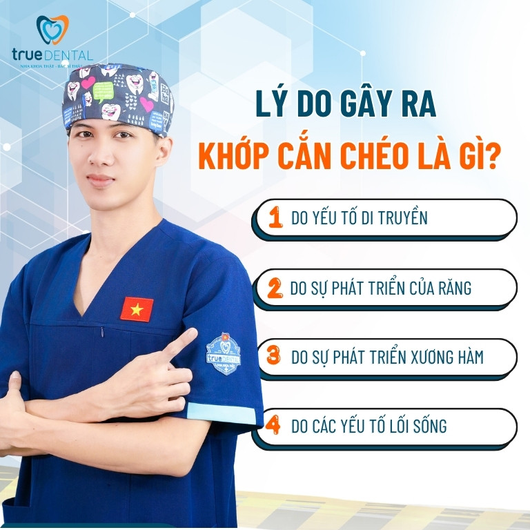 Khớp cắn chéo: Đặc điểm và cách chữa trị 3 Lý do gây ra khớp cắn chéo là gì?