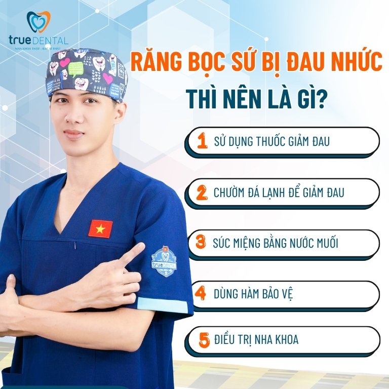 Răng bọc sứ bị đau do đâu? Khắc phục bằng cách nào? 2 Răng bọc sứ bị đau nhức thì nên là gì?