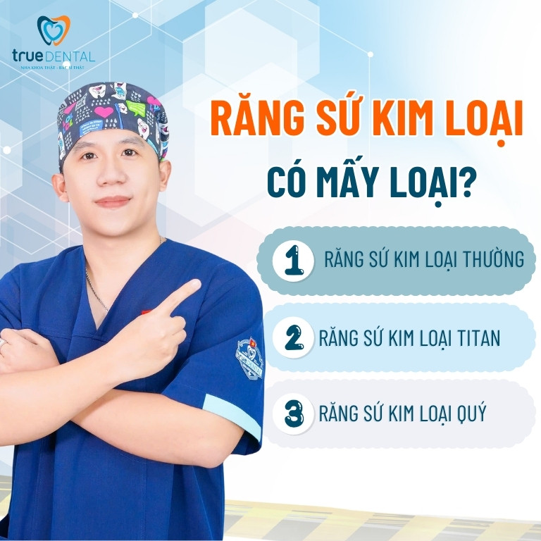 Răng sứ kim loại là gì? Có tốt không? 2 Răng sứ kim loại có mấy loại?