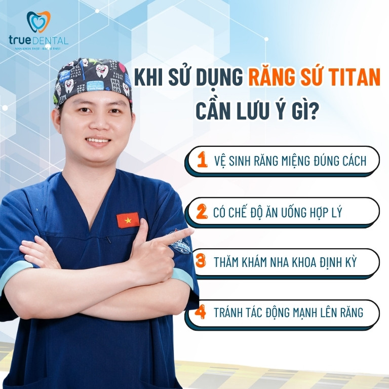 Răng sứ Titan là gì? Có tốt không? Giá bao nhiêu? 6 4 Lưu ý khi sử dụng răng sứ Titan