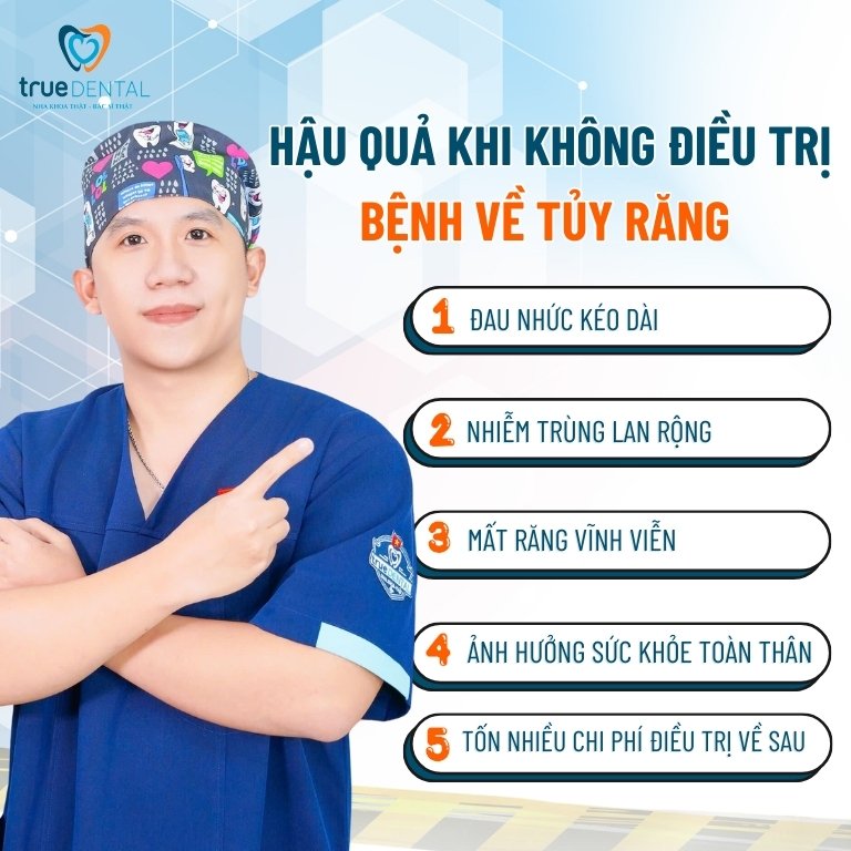 Tủy răng là gì? Cấu tạo, tác dụng và tâm quan trọng của tuỷ răng 9 Hậu quả khi bệnh về tủy răng không được điều trị