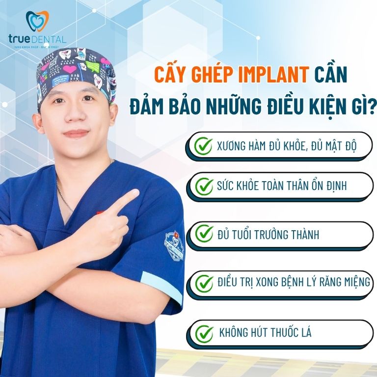 Cấy Ghép Implant Có Tốt Không? Sự Thật Không Phải Ai Cũng Biết 4 Cấy ghép implant cần đảm bảo những điều kiện gì?