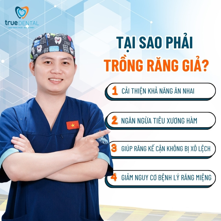 Trồng răng giả mất bao lâu để hoàn thành? 1 Tại sao phải trồng răng giả?