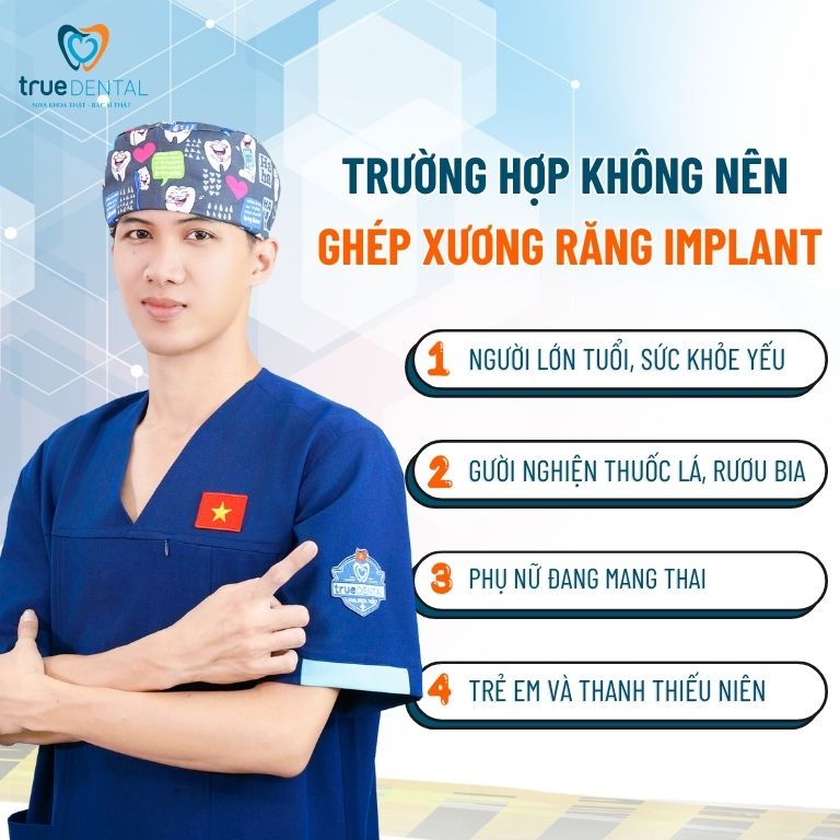 Ghép Xương Implant Là Gì? Có Đau Không? Chi Phí Bao Nhiêu? 3 Trường hợp không nên ghép xương răng Implant