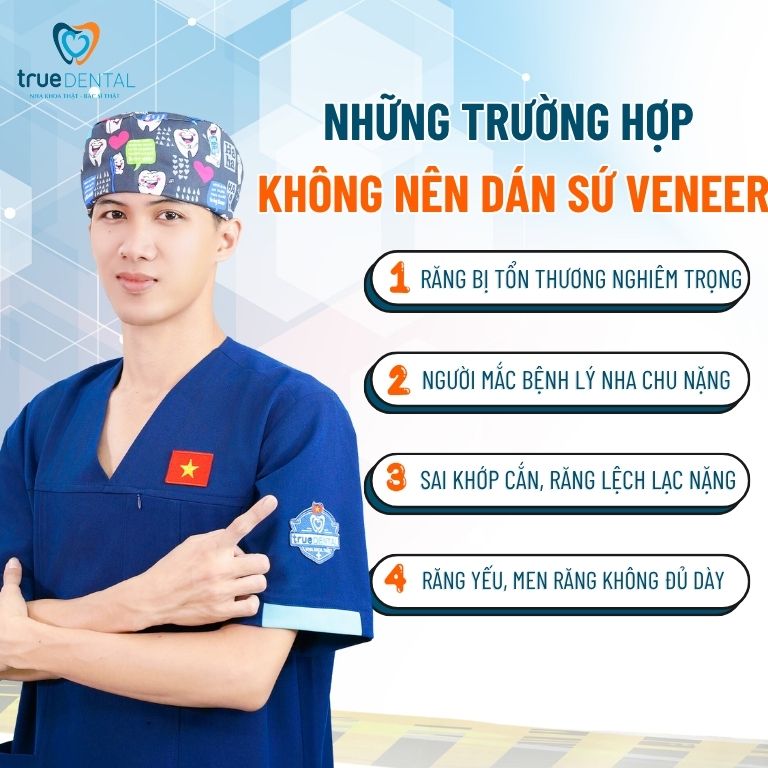 Khi nào thì nên dán sứ Veneer cho răng? 3 Những trường hợp không nên dán sứ Veneer
